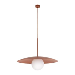 Lampa Wisząca Tk Lighting Slate ceglany czerwony Talerz Kula Szklana kula 959735 Lampa Wisząca Tk Lighting Slate ceglany czerwony Talerz Kula Szklana kula 959735