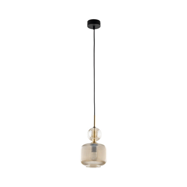 Lampa Wisząca Tk Lighting Sophia Koniakowy Ryflowany Klosz 1Xe14 994278