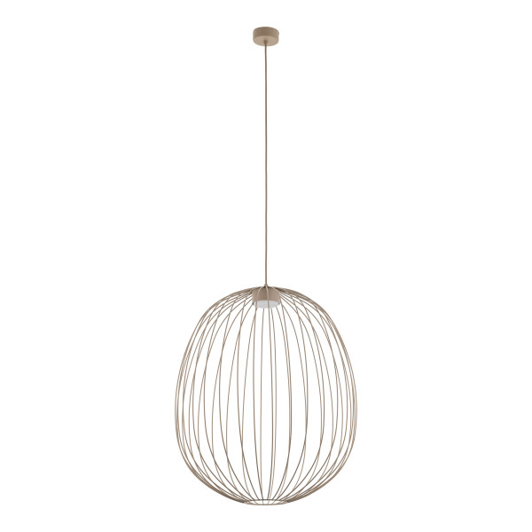 Lampa wisząca Tk Lighting Sphera L beżowa sabia druciany klosz loft 1Xgx53 963163