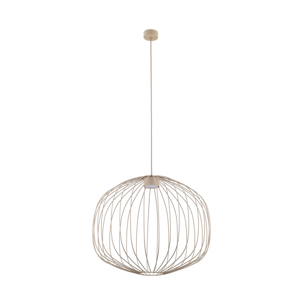 Lampa wisząca Tk Lighting Sphera M beżowa sabia druciany klosz loft 1Xgx53 963161