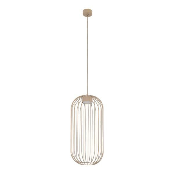 Lampa wisząca Tk Lighting Sphera S beżowa sabia druciany klosz loft 1Xgx53 979123