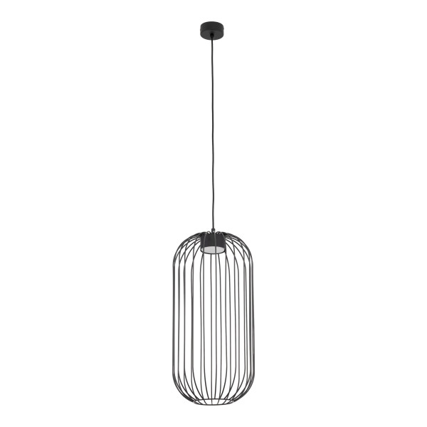 Lampa wisząca Tk Lighting Sphera S czarny druciany klosz loft 1Xgx53 963159