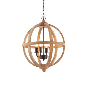 Lampa wisząca TOBA klatka brązowa 4xE14x15W wym:165x43x43cm IP20 Endon 1027018 Lampa wisząca TOBA klatka brązowa 4xE14x15W wym:165x43x43cm IP20 Endon 1027018