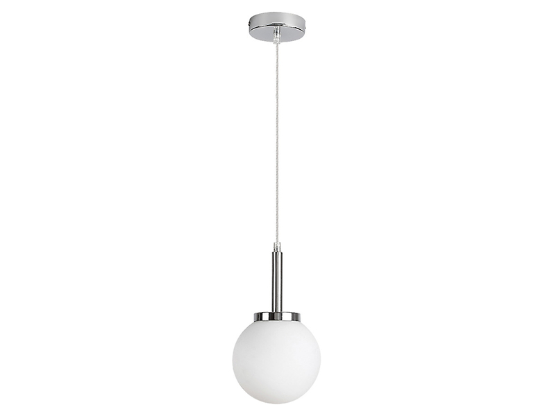 Lampa wisząca Togo metalowa biało-srebrna 299181