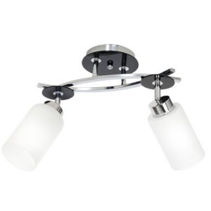Lampa wisząca Tokio chromowana biała-czarna 2xE27x15W IP20 Luminex 1030295 Lampa wisząca Tokio chromowana biała-czarna 2xE27x15W IP20 Luminex 1030295