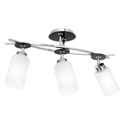 Lampa wisząca Tokio chromowana biała-czarna 3xE27x15W IP20 Luminex 1030270