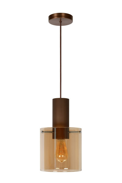 Lampa wisząca TOLEDO brązowo-przezroczysta 1xE27x40W IP20 Lucide 986264