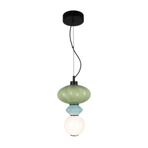 Lampa wisząca TORDI niebieska LED 1x8W Ciepła biel 903lm Italux 836933 Lampa wisząca TORDI niebieska LED 1x8W Ciepła biel 903lm Italux 836933