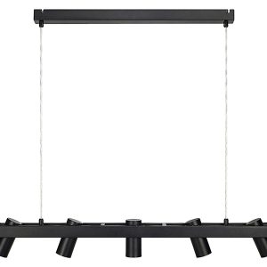 Lampa wisząca Torino5-punktowa metalowa czarna 54844 Lampa wisząca Torino5-punktowa metalowa czarna 54844