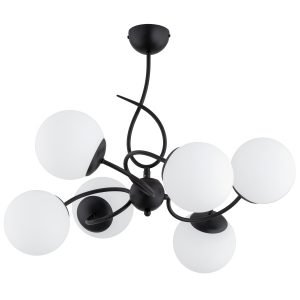 Lampa wisząca TORNADO kule czarna 6xE14x10W wym:49x66x66cm IP20 Alfa 1012204 Lampa wisząca TORNADO kule czarna 6xE14x10W wym:49x66x66cm IP20 Alfa 1012204