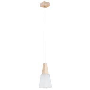 Lampa wisząca TOTI drewniane elementy biała 1xE27x15W IP20 Alfa 988657 Lampa wisząca TOTI drewniane elementy biała 1xE27x15W IP20 Alfa 988657
