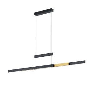 Lampa wisząca TRAJAN czarno-biała LED 1x45W Odcienie bieli 5300lm Trio 836020 Lampa wisząca TRAJAN czarno-biała LED 1x45W Odcienie bieli 5300lm Trio 836020