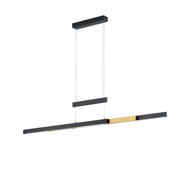 Lampa wisząca TRAJAN czarno-biała LED 1x45W Odcienie bieli 5300lm Trio 836020