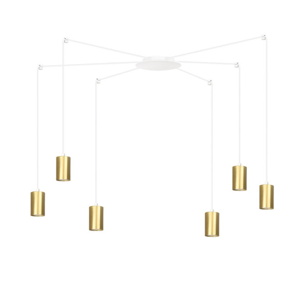 Lampa Wisząca Traker 6 Wh/Gold 769693