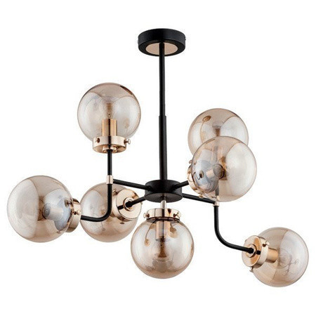 Lampa wisząca TRANSFORMERS czarno-złota 7xE14x10W wym:55x80x59cm IP20 Alfa 1030167