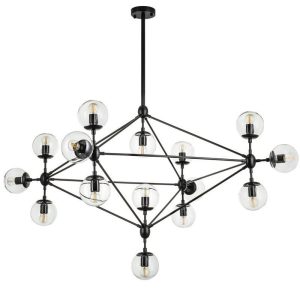 Lampa wisząca transparentno czarna Astrifero 15 1065980