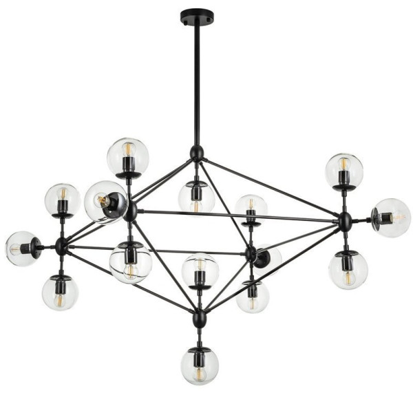 Lampa wisząca transparentno czarna Astrifero 15 1065980