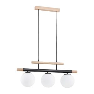 Lampa wisząca TRENDY czarna-jasne drewno 3xE14x10W IP20 Alfa 1019156 Lampa wisząca TRENDY czarna-jasne drewno 3xE14x10W IP20 Alfa 1019156