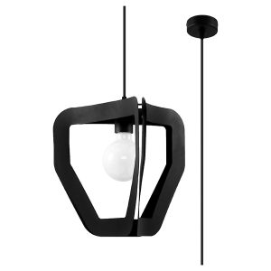 Lampa wisząca Tres stalowa czarna 72526 Lampa wisząca Tres stalowa czarna 72526