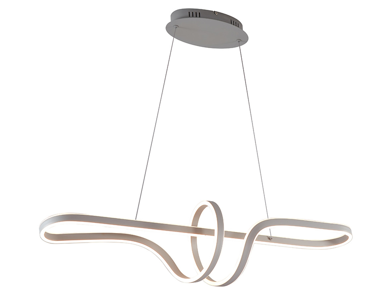 Lampa wisząca Trevance LED 100 cm ze ściemniaczem szara 595508