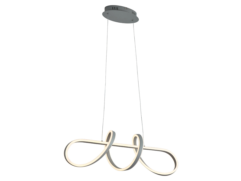 Lampa wisząca Trevance LED ze ściemniaczem szara 595255