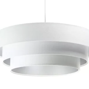 Lampa wisząca TRIO biała/srebrna 391605 Lampa wisząca TRIO biała/srebrna 391605