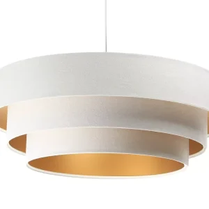 Lampa wisząca TRIO biała/złota 391438 Lampa wisząca TRIO biała/złota 391438