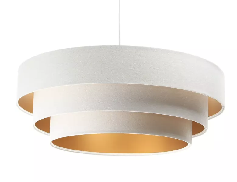 Lampa wisząca TRIO biała/złota 391438
