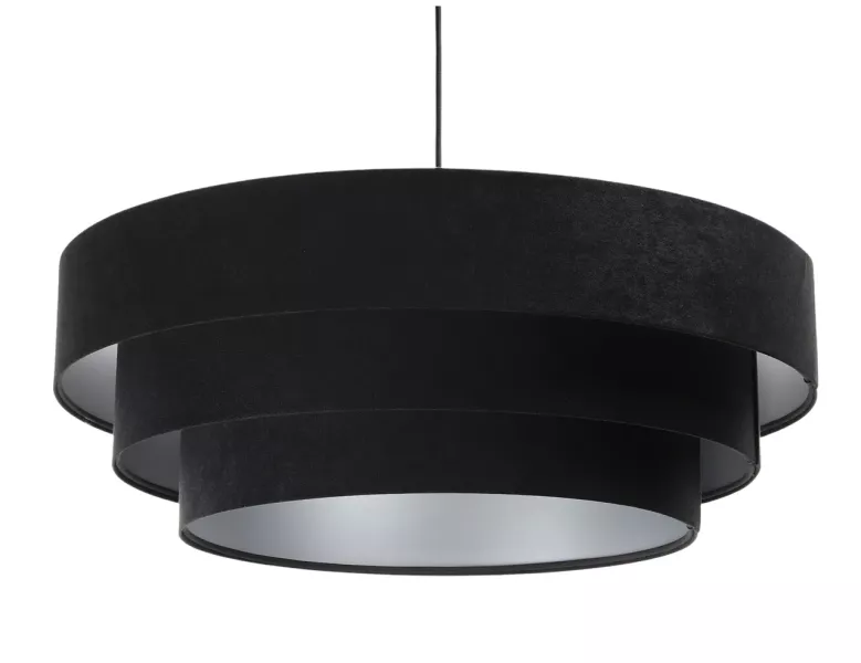 Lampa wisząca TRIO czarna/srebrna 391478