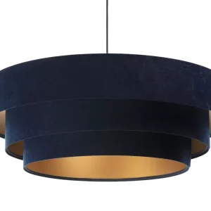 Lampa wisząca TRIO granatowa/złota 391550