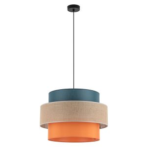 Lampa wisząca Trio metalowa mix kolorów 266197