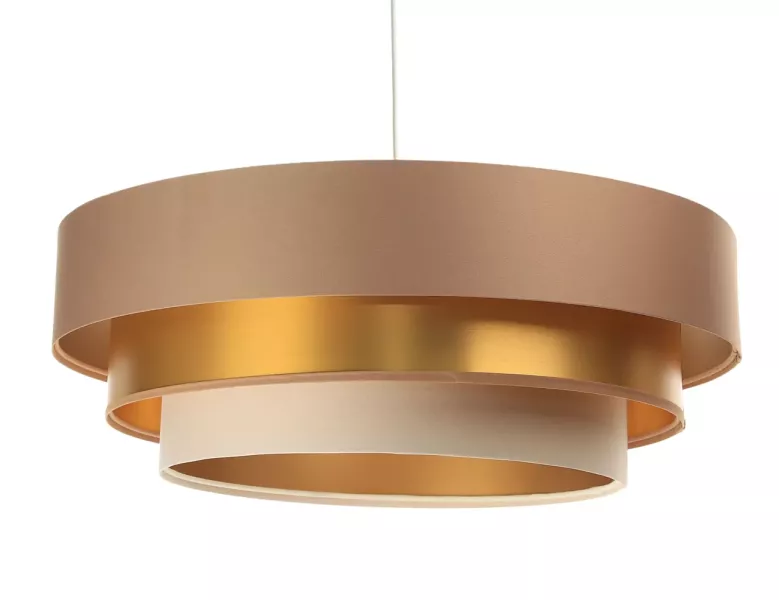 Lampa wisząca TRIO MIX beżowa/złota/kremowa 391479