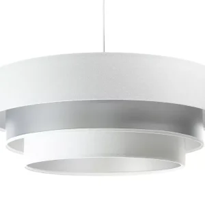 Lampa wisząca TRIO MIX biała/srebrna 391528