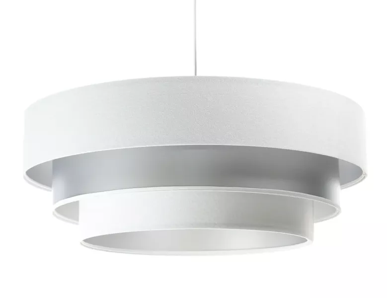 Lampa wisząca TRIO MIX biała/srebrna 391528