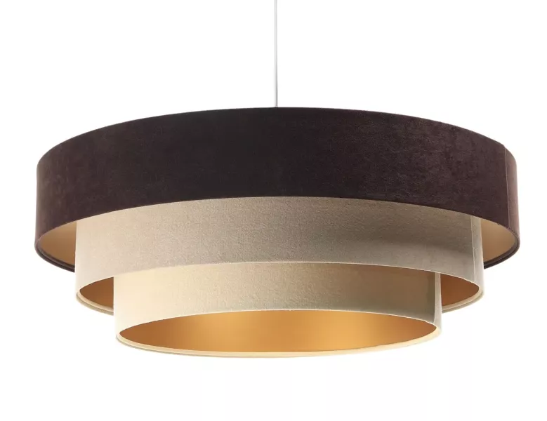 Lampa wisząca TRIO MIX brązowa/beżowa/złota 391577