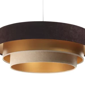 Lampa wisząca TRIO MIX brązowa/złota/beżowa 391549
