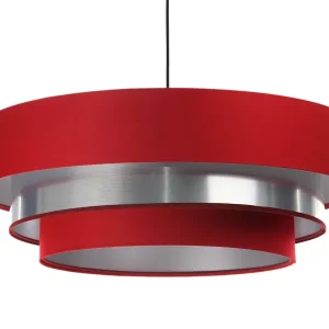 Lampa wisząca TRIO MIX czerwona/srebrna 391510 Lampa wisząca TRIO MIX czerwona/srebrna 391510