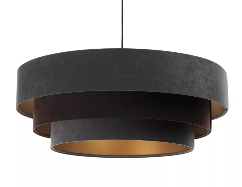 Lampa wisząca TRIO MIX grafitowa/brązowa/złota 391164