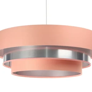 Lampa wisząca TRIO MIX różowa/srebrna 391649 Lampa wisząca TRIO MIX różowa/srebrna 391649