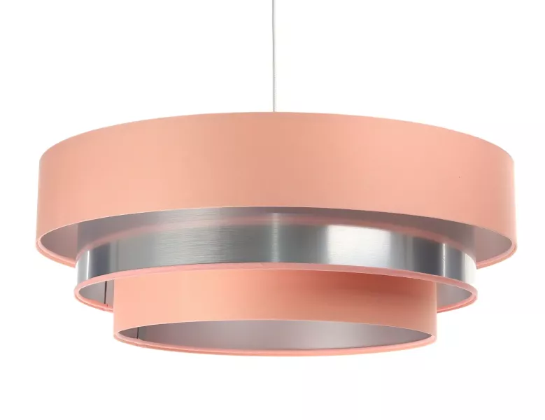 Lampa wisząca TRIO MIX różowa/srebrna 391649