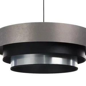 Lampa wisząca TRIO MIX szara/czarna/srebrna 392168 Lampa wisząca TRIO MIX szara/czarna/srebrna 392168