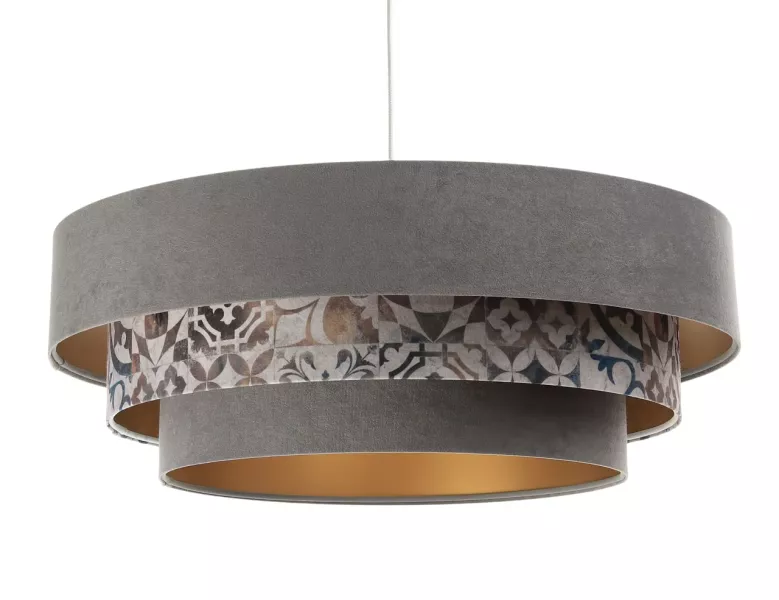 Lampa wisząca TRIO MIX szara/wielokolorowa 392186
