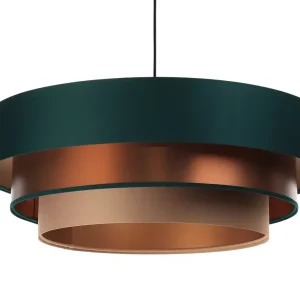 Lampa wisząca TRIO MIX zielona/miedziana/beżowa 392191 Lampa wisząca TRIO MIX zielona/miedziana/beżowa 392191