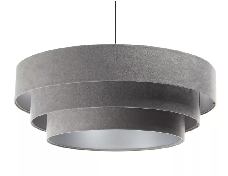 Lampa wisząca TRIO szara/srebrna 392167