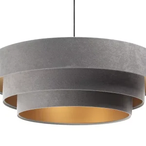 Lampa wisząca TRIO szara/złota 392185 Lampa wisząca TRIO szara/złota 392185