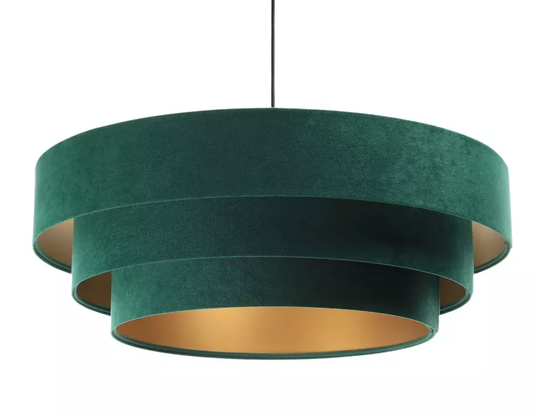 Lampa wisząca TRIO zielona/złota 392188