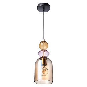 Lampa wisząca Tropea 13 cm szklana bursztynowa 261034 Lampa wisząca Tropea 13 cm szklana bursztynowa 261034