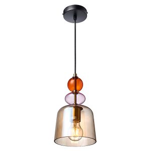 Lampa wisząca Tropea 16 cm szklana bursztynowa 261033 Lampa wisząca Tropea 16 cm szklana bursztynowa 261033