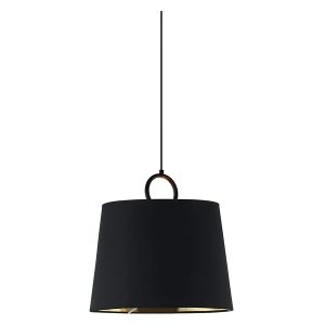 Lampa wisząca Trosa tkaninowa czarna 39982 Lampa wisząca Trosa tkaninowa czarna 39982