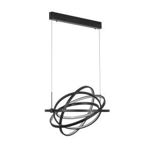 Lampa wisząca TRYTON czarna LED 5x56W Ciepła biel 3850lm Italux 860025 Lampa wisząca TRYTON czarna LED 5x56W Ciepła biel 3850lm Italux 860025
